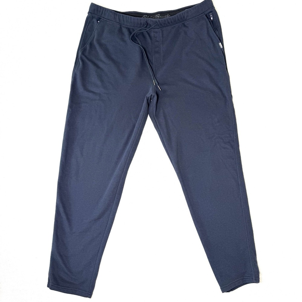 Eddie Bauer Men's Lounge Jogger‎ Sweatpants 2XL Blue Drawstring Cotton Blend